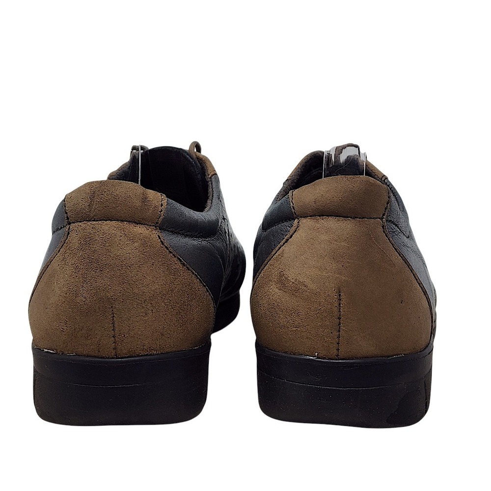 Munro Sport Sneaker 9.5 Women Tori Oxford Pewter Brown Leather Suede Comfort USA - Picture 5 of 13